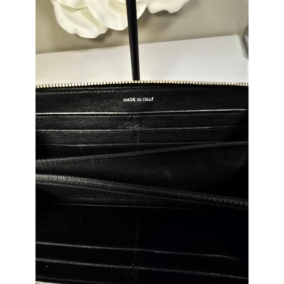 CHANEL Vintage Caviar Sevruga Long Zip Wallet Black - Picture 6 of 10